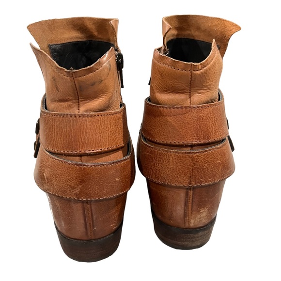 Paul Green Women’s Tan Brown Leather Ankle Booties Size 7.5 US rare find. - Picture 5 of 11